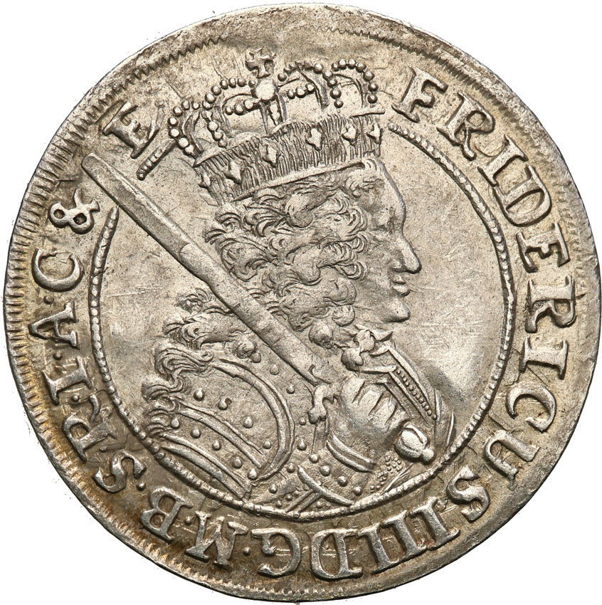 Niemcy. Prusy ort 1700 CG Królewiec, Fryderyk III 1688-1701